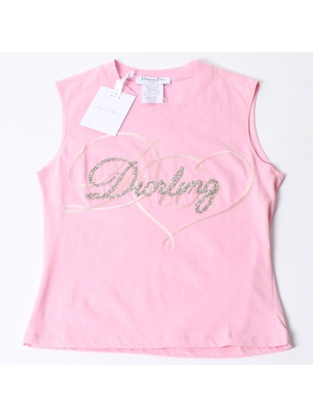 Dior Pink Color Tank Top Galliano